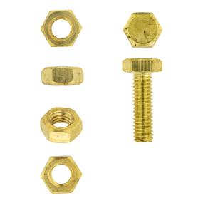 Set Screw & Nut - Solid Brass